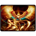 Fire Eagle Art Double Sided Fleece Blanket (Large)