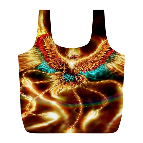 Fire Eagle Art Full Print Recycle Bag (L) from ArtsNow.com Front