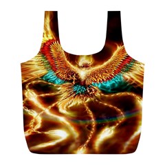 Fire Eagle Art Full Print Recycle Bag (L) from ArtsNow.com Back