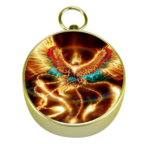 Fire Eagle Art Gold Compass from ArtsNow.com Front