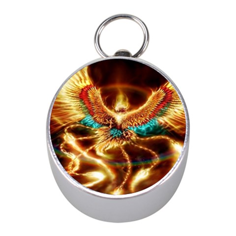 Fire Eagle Art Silver Compass (Mini) from ArtsNow.com Front