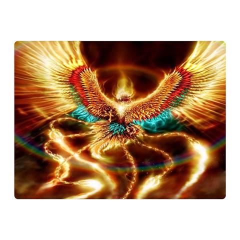 Fire Eagle Art Double Sided Flano Blanket (Mini) from ArtsNow.com 35 x27  Blanket Front