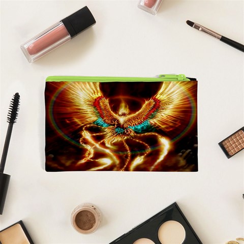 Fire Eagle Art Cosmetic Bag (XS) from ArtsNow.com Back