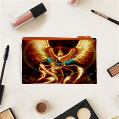 Fire Eagle Art Cosmetic Bag (XS) from ArtsNow.com Back