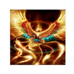 Fire Eagle Art Small Satin Scarf (Square)