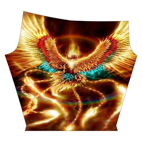 Fire Eagle Art Yoga Cropped Leggings from ArtsNow.com Right