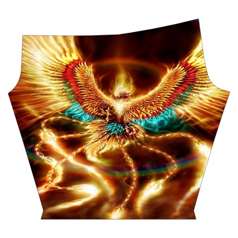 Fire Eagle Art Yoga Cropped Leggings from ArtsNow.com Left