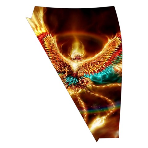 Fire Eagle Art Midi Wrap Pencil Skirt from ArtsNow.com Front Left