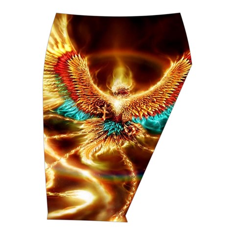 Fire Eagle Art Midi Wrap Pencil Skirt from ArtsNow.com  Front Right 