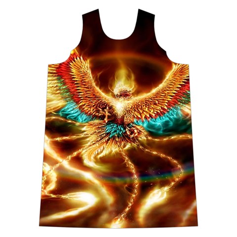 Fire Eagle Art Shoulder Cutout Velvet One Piece from ArtsNow.com Front