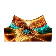 Fire Eagle Art Shoulder Cutout Velvet One Piece from ArtsNow.com Left Sleeve