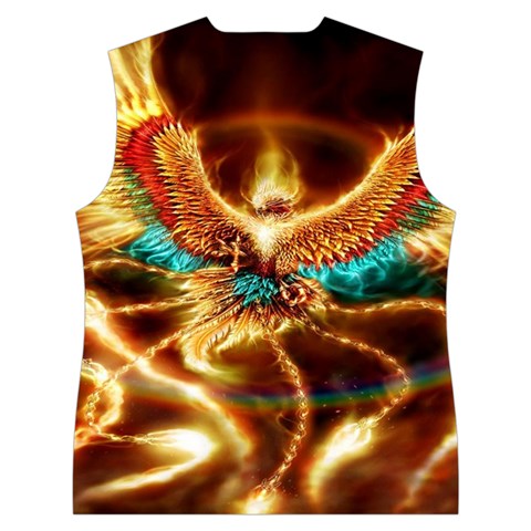 Fire Eagle Art Women s Button Up Vest from ArtsNow.com Back