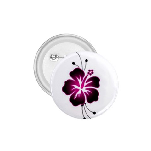 Pink Hawaiian Flower 1.75  Button from ArtsNow.com Front