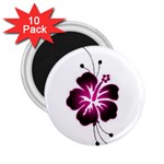 Pink Hawaiian Flower 2.25  Magnet (10 pack)