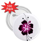 Pink Hawaiian Flower 2.25  Button (100 pack)