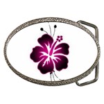 Pink Hawaiian Flower Belt Buckle