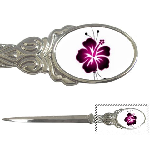 Pink Hawaiian Flower Letter Opener from ArtsNow.com Front