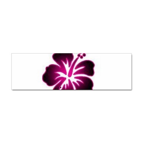 Pink Hawaiian Flower Sticker (Bumper) from ArtsNow.com Front