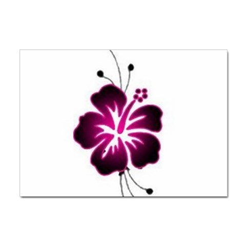 Pink Hawaiian Flower Sticker A4 (10 pack) from ArtsNow.com Front