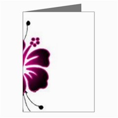 Pink Hawaiian Flower Greeting Card from ArtsNow.com Left