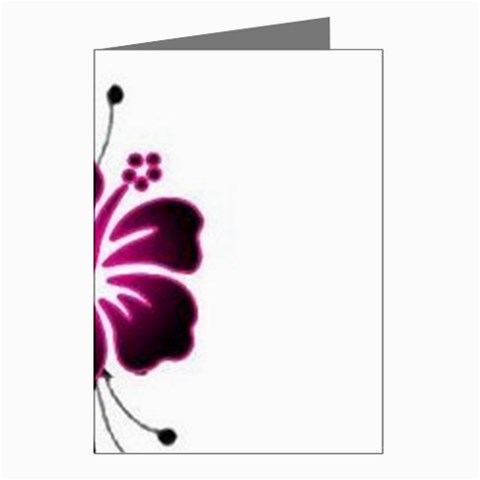 Pink Hawaiian Flower Greeting Cards (Pkg of 8) from ArtsNow.com Left