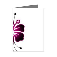 Pink Hawaiian Flower Mini Greeting Card from ArtsNow.com Left