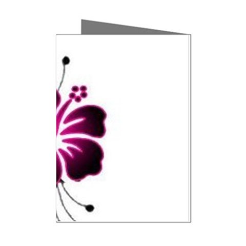 Pink Hawaiian Flower Mini Greeting Cards (Pkg of 8) from ArtsNow.com Left