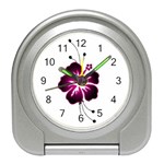 Pink Hawaiian Flower Travel Alarm Clock