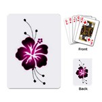 Pink Hawaiian Flower Playing Cards Single Design