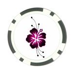 Pink Hawaiian Flower Poker Chip Card Guard