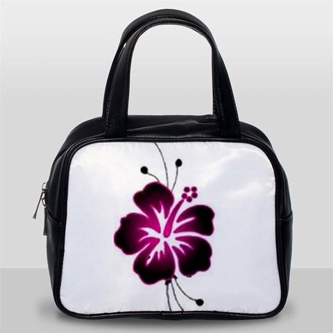 Pink Hawaiian Flower Classic Handbag (One Side) from ArtsNow.com Front