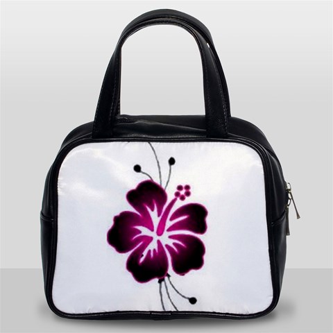 Pink Hawaiian Flower Classic Handbag (Two Sides) from ArtsNow.com Front