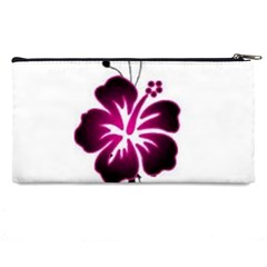 Pink Hawaiian Flower Pencil Case from ArtsNow.com Back