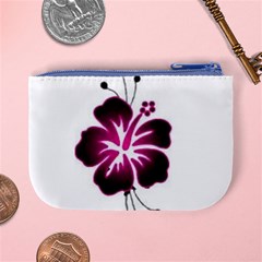 Pink Hawaiian Flower Mini Coin Purse from ArtsNow.com Back