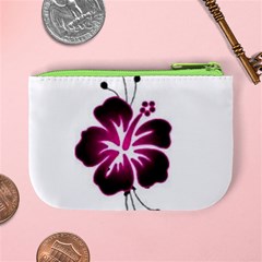 Pink Hawaiian Flower Mini Coin Purse from ArtsNow.com Back