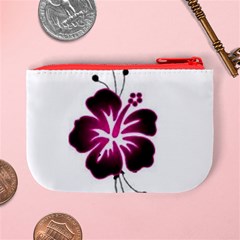 Pink Hawaiian Flower Mini Coin Purse from ArtsNow.com Back