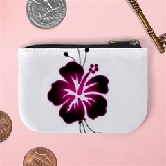 Pink Hawaiian Flower Mini Coin Purse from ArtsNow.com Back