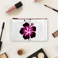 Pink Hawaiian Flower Cosmetic Bag (Small) from ArtsNow.com Front