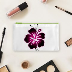 Pink Hawaiian Flower Cosmetic Bag (Small) from ArtsNow.com Front