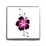 Pink Hawaiian Flower Memory Card Reader (Square 5 Slot)