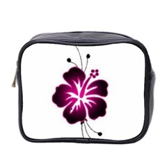 Pink Hawaiian Flower Mini Toiletries Bag (Two Sides) from ArtsNow.com Front