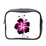 Pink Hawaiian Flower Mini Toiletries Bag (Two Sides)