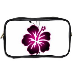 Pink Hawaiian Flower Toiletries Bag (Two Sides) from ArtsNow.com Back