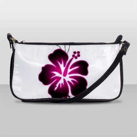 Pink Hawaiian Flower Shoulder Clutch Bag from ArtsNow.com Front