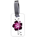 Pink Hawaiian Flower Luggage Tag (two sides)