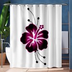 Pink Hawaiian Flower Shower Curtain 60  x 72  (Medium)