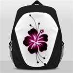 Pink Hawaiian Flower Backpack Bag