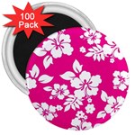 Pink Hawaiian Flowers 3  Magnet (100 pack)