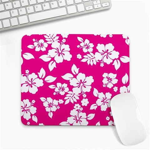 Pink Hawaiian Flowers Large Mousepad from ArtsNow.com Front