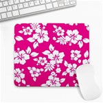 Pink Hawaiian Flowers Large Mousepad